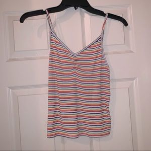 American Eagle Soft & Sexy Ribbed Tank in Rainbow